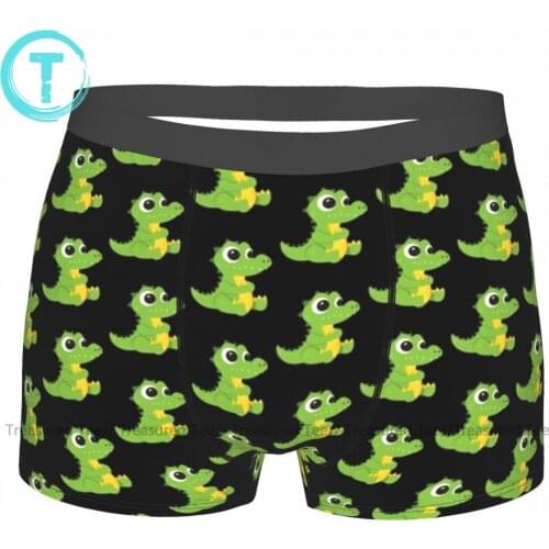 Crocodile Underwear Custom Polyester Pouch Trunk Hot Youth Funny Boxer Brief