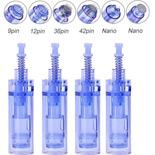 Micro needle 9 pin / 12 pin / 36 pin / nano Cartridge microneedling Replacement For Derma Pen Micro Nano Head Tattoo Needles