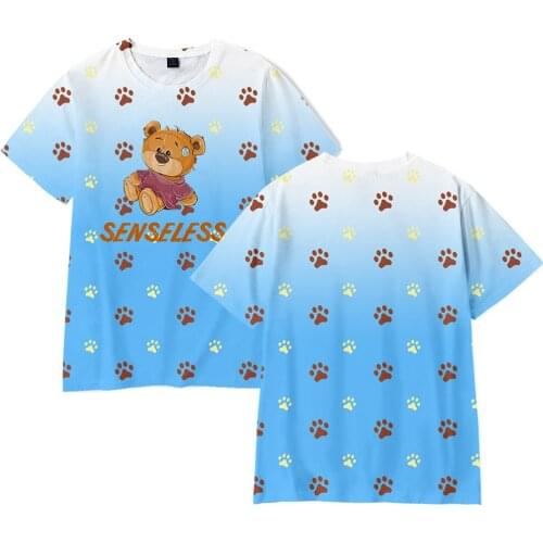 Fashion Kawaii 3D t-shirts Little Bear short t shirt in men/women summer cool Harajuku Streetwear Quick drying qute kids 3d Tops