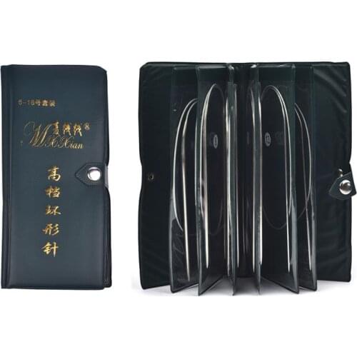 11 Sizes Stainless Steel Circular Knitting Needles Kit Crochet Hooks Set Yarn Weave DIY Craft Tools With Bag Sewing Accessories