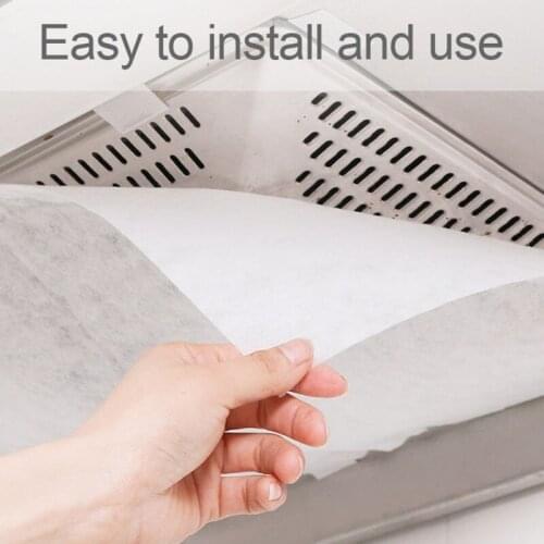 5/10 M Oil-absorbing Paper Non-woven Kitchen Fume Filter For Kitchen Range Hood Non-flammable Heat Resistance Block Fumes