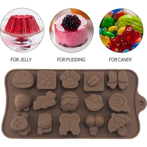 New Silicone Chocolate Mold 29 Shapes Chocolate baking Tools Non-stick Silicone cake mold Jelly and Candy Mold 3D mold DIY best