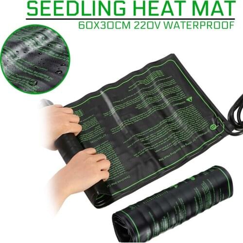 New Seedling Heating Mat 60x30cm 220V Waterproof Plant Seed Germination Propagation Clone Starter Pad Plant Propagation Supplies