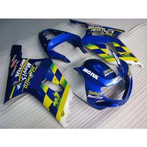 Blue colorful Fairing KIT for SUZUKI GSXR600 750 K1 01 02 03 GSXR600 GSXR750 2001 2002 2003 Motorcycle Fairings set+gifts SF10