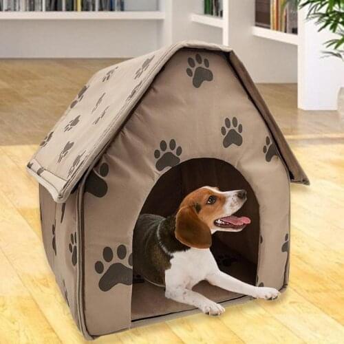Foldable Pet Dog House Winter Warm Pet Kennel House For Dog Puppy Cat Bed Nest Tent Pet Supplies dog kennel Foldable nest