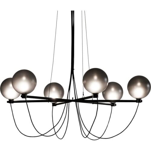 Post modern Nordic glass ball living room villa bedroom light luxury hotel designer creative restaurant Chandelier lamp fixture