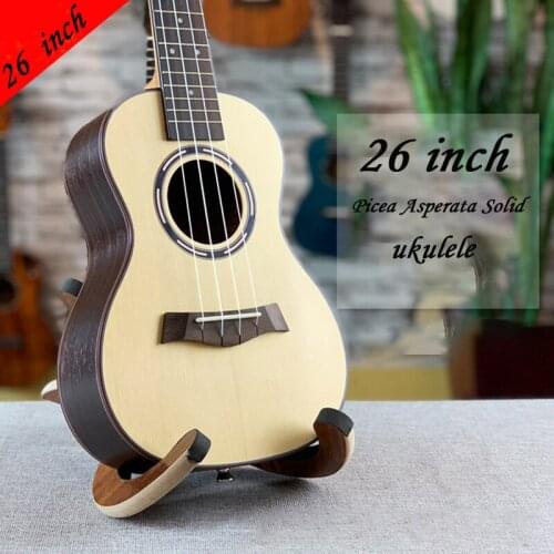 4 String Ukulele 26 inchPicea Asperata Solid Mini Guitar Stage Performance Concert Ukulele Rosewood Ukulele UK2665