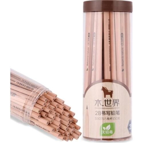 Pencil Children 2B Pencil Drawing Sketch Pen Elementary School Supplies 12 Pieces 30 Pieces 50 Pieces 72 Pieces/Bucket