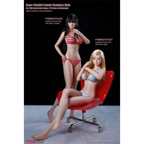 In Stock 1/6 Scale TBLeague PHMB2019-S34 /S35 Super Flexible Seamless Body FIGURE with head for Fans Gifts