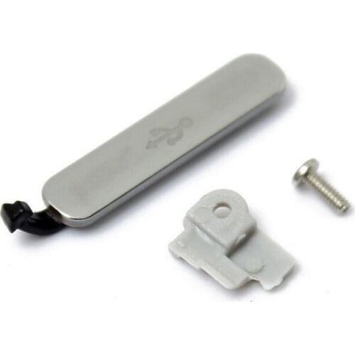 USB Charge Port Flap Cover for Samsung Galaxy S5 Charge Port Dust Plug Mobile Cell Phone Dustproof Plug Replacement + Screw 1Set