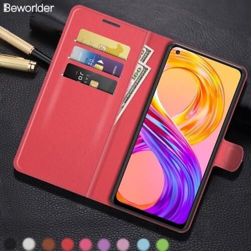 Protect Case For Oppo Realme GT V13 V5 6s X50m PU Leather Stander Flip Wallet Phone Cover For Oppo Realme 6 8 X50 Q3 Pro Case