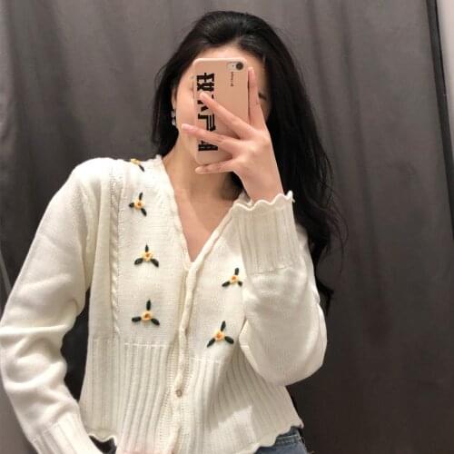 Fashion Style O-neck Short Knitted Sweaters Women Thin Cardigan Fashion Short Sleeve Sun Protection Crop Top Coat female