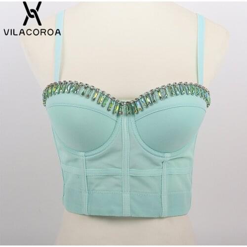 Womens V-Neck Exposed Navel Camisole Beaded Sling Stitching Backless Female Tube Top Camisole Sexy Slim Street Wear Y2K Sling