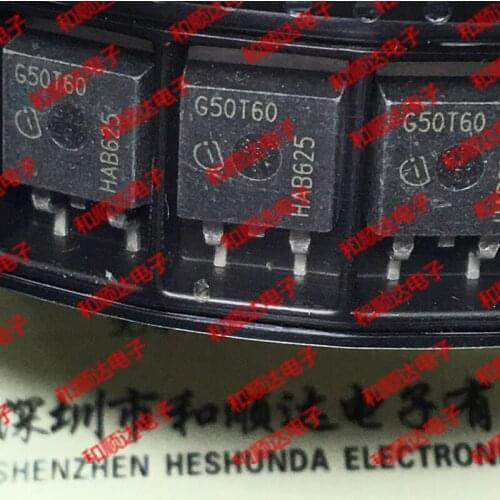 10pcs/lot G50T60 IGB50N60T New stock TO-263 600V 50A