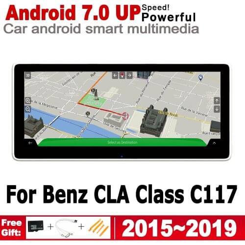 2G+16G Android 7.0 up Car radio GPS multimedia player For Mercedes Benz CLA Class C117 2015~2019 NTG Navigation Navi Map WiFi BT