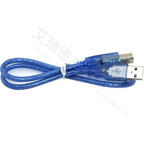 3D printer accessories USB print line Uno R3 Mega 2560 30CM Light blue