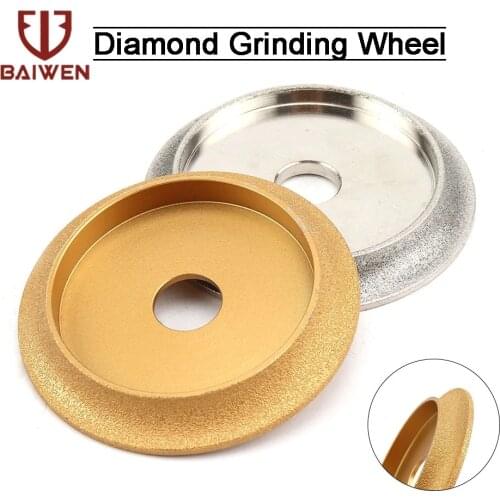 100mm Diamond Grinding Wheel 45 Degrees 4 Inch Electroplated Grinder Discs for Hard Alloy Tungsten Steel Milling Cutters Hole 20