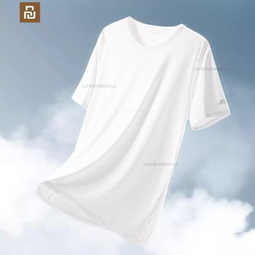 2 colors youpin antibacterial deodorant elastic cool lemon T-shirt casual sports refreshing short sleeve mijia short sleeve