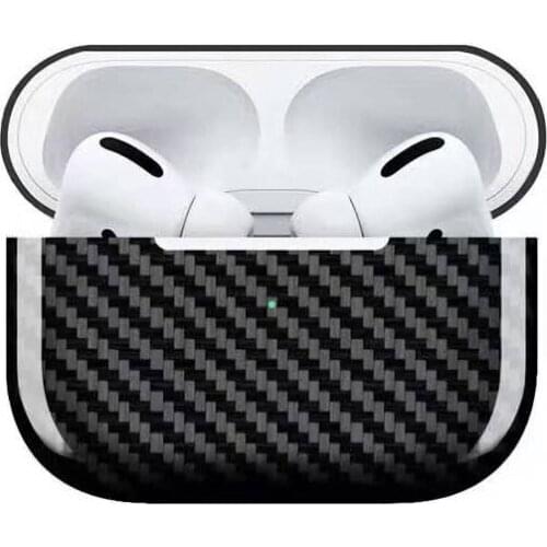Carbon fiber Case for Airpods Pro Portable Case Protective Carrying Cover for Airpods Pro Anti Lost Carbon Bag for Apple Airpods