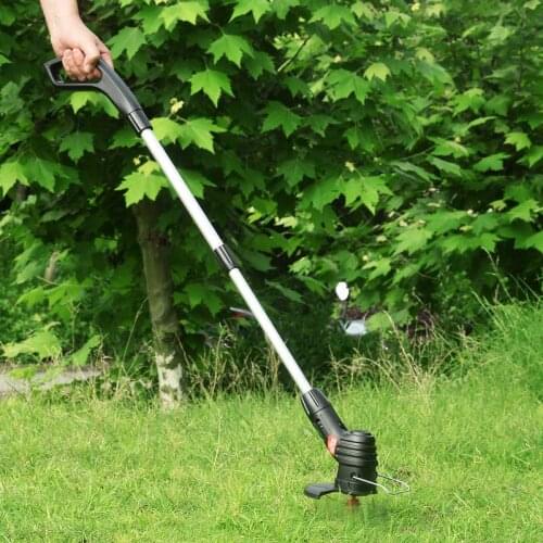 OIMG Electric Cordless Lawn Mower Portable Light Telescopic Weeder Hand Tool Weeder Gardening Lawn Mower Removes Bad Herbs Tool