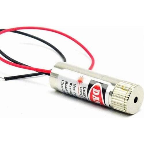 Focusable 650nm 5mw Red Laser Diode Module Line with Glass Lens 12x40mm
