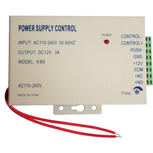 Access Control Power Supply Control Used in the doorbell Door Supplier Adapter Covertor System Machine DC 12V 3A AC 110~240V