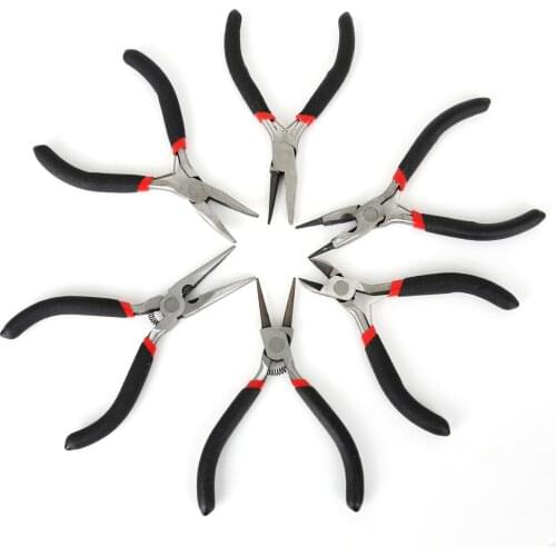 6pcs 13cm Jewelry Pliers Tools Equipment 12cm Long Needle Nose Pliers For Jewelry Making Findings Handmade