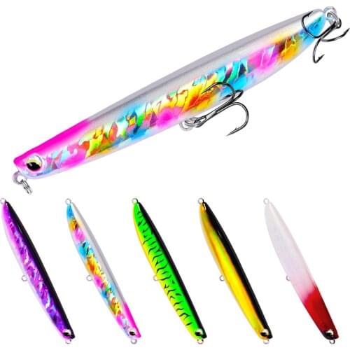 Luya Bionic Bait 12.7cm Full Swimming Layer Luya Bait 18G Luya Fake Bait Pencil Bionic Hard Bait Perch Mackerel Cockroach Bait