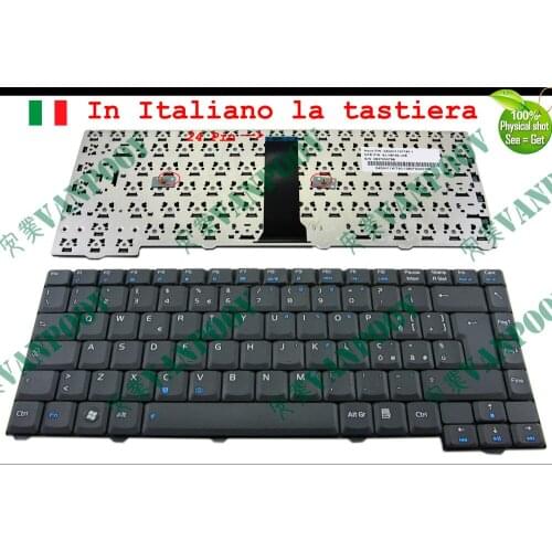 New IT Notebook Laptop keyboard for Asus F2 F3 F3Jc F3Jm F3Jp (24 Pin) Series Black Italian - 049J.N8182.J0E 04GNI11KIT40-1
