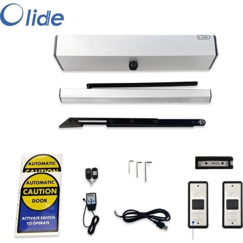 Olide DSW120 Automatic Swing Door Operator with 2 Wireless Touchless Wave to Open Switches