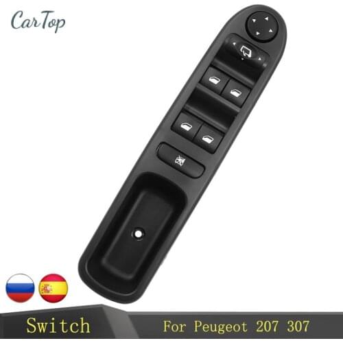 6554KT 6554.KT For Peugeot 307 307SW 307CC LHD Master Electric Power Window Control Power Window Control Switch