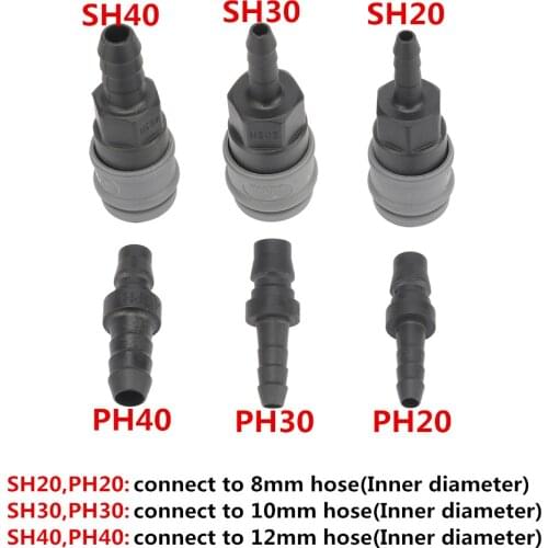 Plastic Steel C type Pneumatic Fittings C type self-locking connector SH PH Used in garden automation equipment compressor 1 Pc