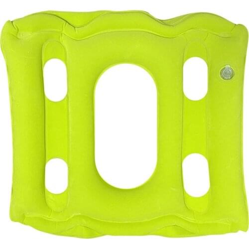 Portable Breathable Flocking Air Pillow Inflatable Cushion for Outdoor Camping