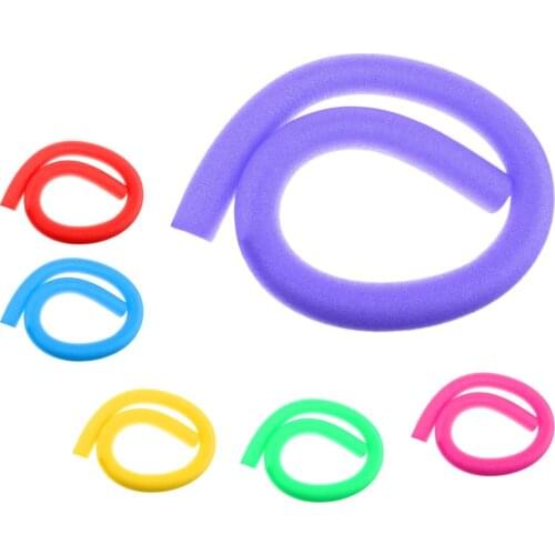 Flexible Swimming Pool Noodle Hollow Foam Portable Swim Pratice Float Aid Non-toxic Pool Accessories for Kids Adults 6 Colors