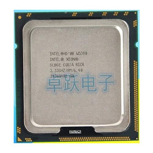 Intel Xeon W5590 CPU processor 3.33GHz LGA1366 8MB/ L3 130W Cache/Quad Core server CPU w5590 can work