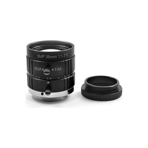 FA industrial lens 2/3 inch C-mount focal length 35mm 5 million high-definition low-distortion machine vision
