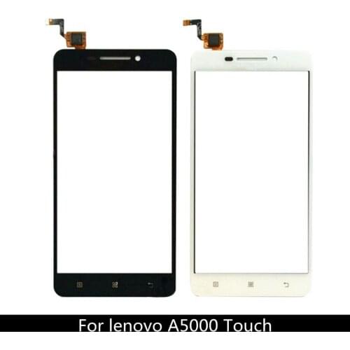 5'' Smart Phone Touch Panel Sensor For Lenovo A5000 Touch Screen Digitizer Panle Front Glass Lens Touchscreen + 3m sticker