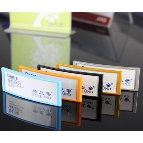 Pin type can the name of the work card Board Clapids Clan Famous Brand Card Paper Dimensions: 63 X 21mm