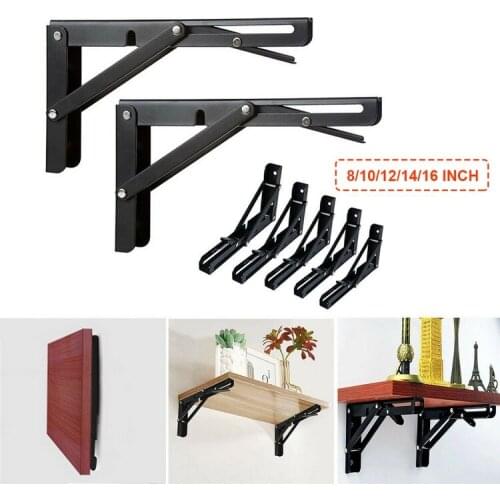 Triangular Folding Billy Separator Bracket 90 Degree Decorative Table Angle High-Quality Metal Wall Table Shelf Storage Bracket