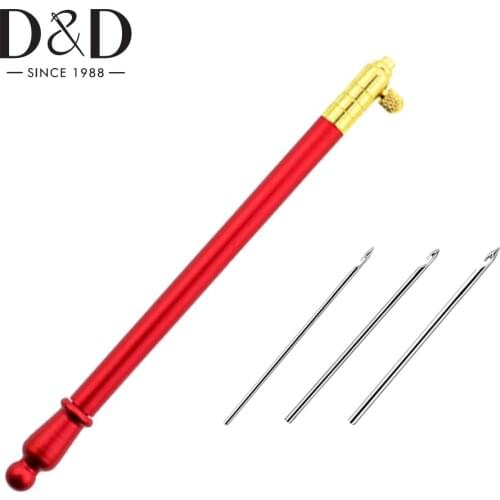 Crochet Hook Embroidery Beading Tool Set with 3 Needles for Sewing Embroidery Beading Needle Set Crochet Tool Kit