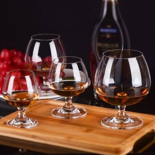 High-quality crystal glass short wine glass Creative brandy snifters wine glass whiskey chanpagne glass household drinkware 2pcs