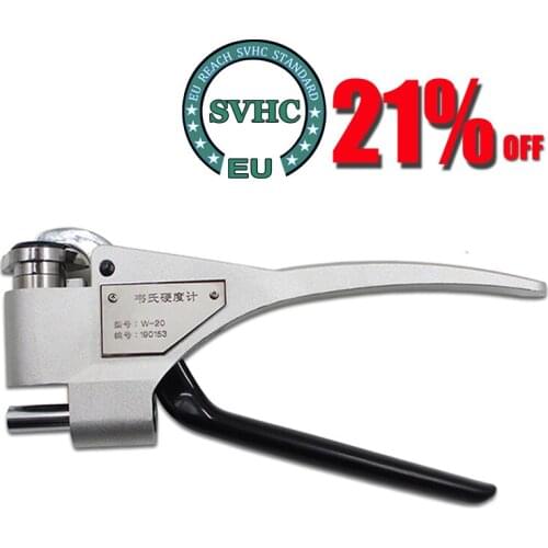 W-20 Portable Webster Hardness Tester for Metal 0.6-6mm Thickness Aluminum Alloys Hardness Measuring Hardness Tester Durometer