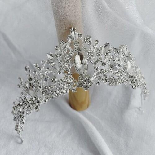 Jeweled Crowns Beautiful Headpiece Wedding Crown Wedding Tiaras Hair Accessories for Prom Birthday Costume Party d88