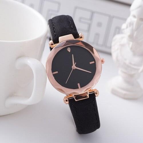 Womans Watch Stylish And Exquisite Quartz Wristwatch Frosted Glass Ladies Watch Lead Trend Simple Luxury Girl Leather Watch