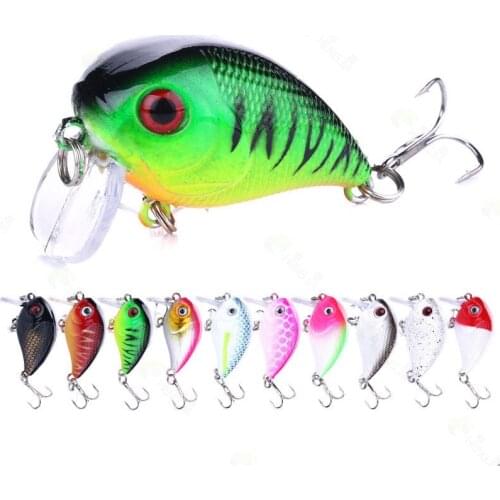 1PC Brand Lifelike VIB Floating Fishing Lure 4.5CM 7G Pesca Hooks Fish Wobbler Tackle Crankbait Artificial Japan Hard Bait