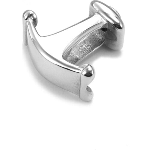 316L Stainless Steel Anchor Slide Charms for Mens Bracelet Making Fit 12x6mm Flat Leather Cord Jewelry DIY Metal Accessories