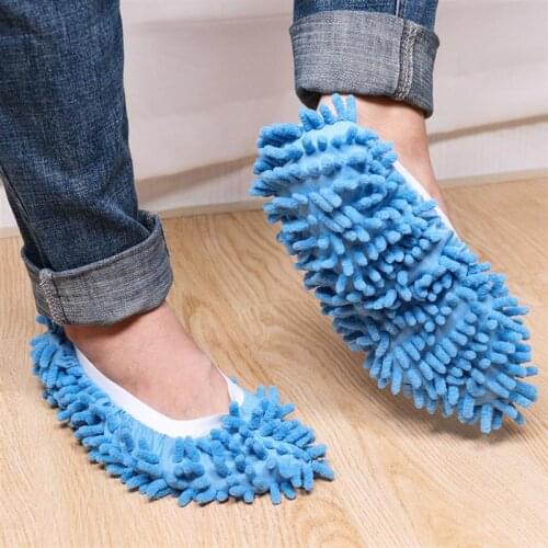 6PCS Microfiber Floor Dust Cleaning Slippers Lazy Mopping Shoes household cleaning tools Floor Cleaning Lazy Shoe Covers Dust