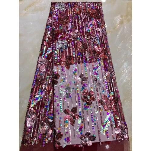 African sequin lace fabric 2020 high-quality lace French lace fabric embroidery Nigerian wedding lace fabric J4043