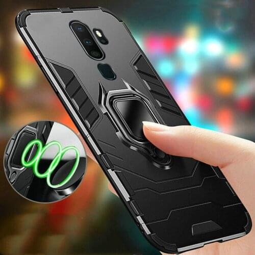 For OPPO A5 2020 Case OPPO A9 2020 Case 4 in 1 Magnetic Ring Holder Armor Hard Cover For OPPO A9 2020 Phone Case For OPPO A11X