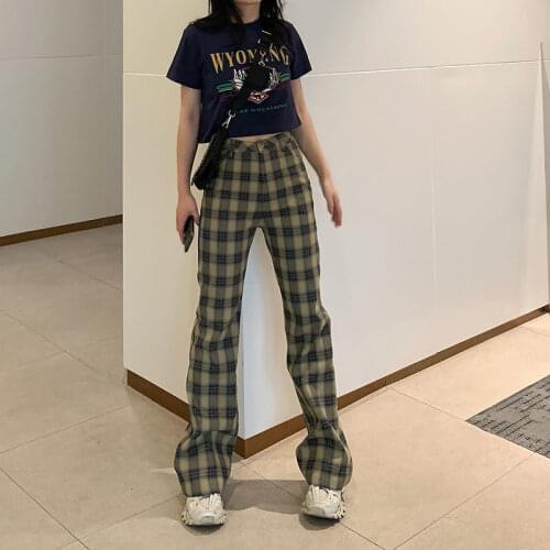 Bell-bottom Long Flare Pants Women Pants High Waist Outfits For Women Clothing Harajuku Korean Fashion Vintage Wide Leg Pant